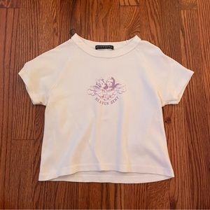 Brandy Melville Angel Baby Tee